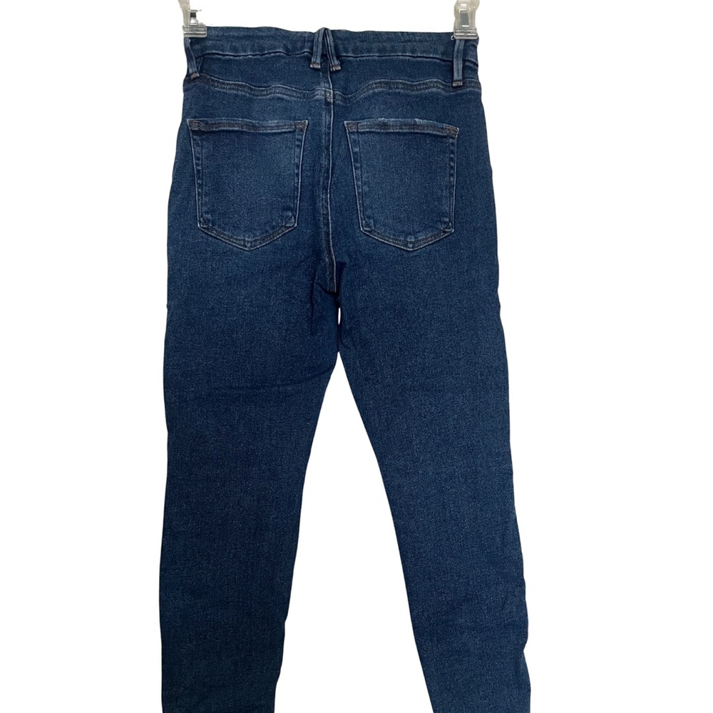 Good American Good Legs Dark Blue Skinny Jeans - Picture 4 of 6